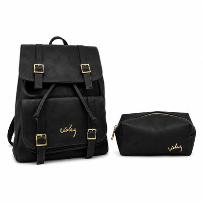 Morral Vélez de Cuero - Lote Exclusivo Con 80% OFF + Cosmetiquera de Regalo