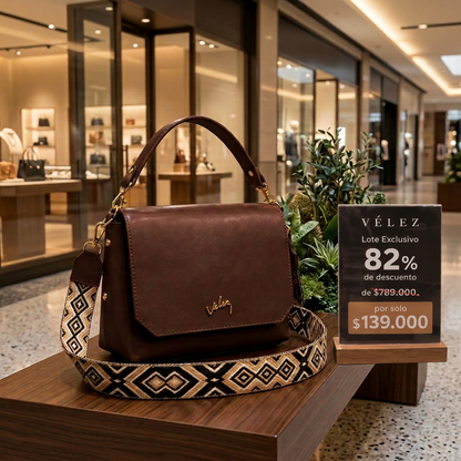 Bolso Carriel Vélez de Cuero Premium - Últimas Unidades Con 82% De Descuento🔥