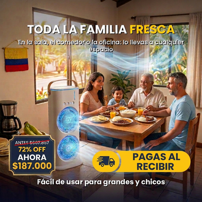 Ventilador De Torre Doble Aire Acondicio