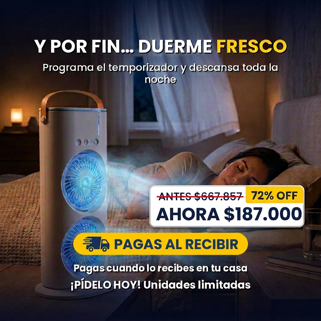 Ventilador De Torre Doble Aire Acondicio